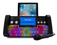 Easy Karaoke EKS780-BT Bluetooth CD+CDG Karaoke Disco Party Machine with speaker, 1 microphone, LED Disco Lights and 7" Colour TFT Screen