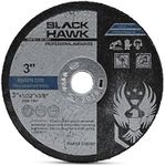 BHA Metal and Stainless Steel Cut Off Wheels for Die Grinders, 3” x 1/32” x 3/8” - 25 Pack