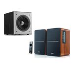 Edifier R1280DBs Wood Active Bluetooth Bookshelf Speakers T5 Active Subwoofer