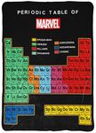 Jay Franco Marvel Periodic Table Blanket - Measures 62 x 90 inches - Fade Resistant Super Soft Fleece Bedding (Official Marvel Product)