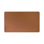 Solucky Leather Mat Desk Pad & Blotter Protector, Flat, Non Slip, 24 x 14 Inches, Dark Brown, Ideal for Office and Home and More