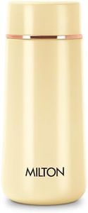 Milton Starlit 270 Thermosteel Insulated Water Bottle, 270 ml, Ivory| Hot and Cold | Leak Proof | Office Bottle | Sports | Home | Kitchen | Hiking | Treking | Travel | Easy to Carry | Rust Proof