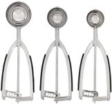 KitchenAid Cookie Dough Scoop Set, Set of 3, Black