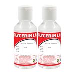 Multicure Pharma Private Limited Glycerine Ip (Pure And Unscented) Liquid Glycerin For Soft, Moisturize Skin And Hair (100 Gram Pack 2)