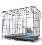 Midwest Homes for Pets Dog Crates Cage Kennel 30 Inch Black Antique Silver Color (30Lx18Wx20H Inches)- Age 4-6 Month, for 8-15 kg Dogs & Small Breeds to Medium Dogs Portable & Foldable Design