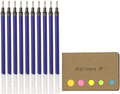 Uni-ball UMR-1-05 Refills for Signo Gel Ink Ballpoint Pen, UM-151 DX, 0.5mm, Blue Ink, 10-Pack, Sticky Notes Value Set