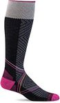 Sockwell Women's Pulse Graduated Compression Socks- Ideal for Running, Biking, Travel, Nurses, Sports, Reduce Muscle Fatigue, Swelling, and Recovery, Small/Medium, Black