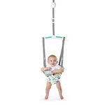 Bright Starts, Door Jumper & Bouncer - Playful Parade with Padded Seat & Taggie Tags, Door Frame Clamp, Adjustable Strap, Easy Storage & Transport, Ages 6 Months +