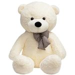 HollyHOME Teddy Bear, Giant Soft Plush Toy, Large Teddy Bear, Birthday Gifts for Children, Girlfriend, Girls and Boys, 36 Inches (0.9m, White)