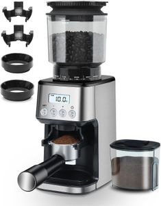 Homtone Conical Burr Coffee Grinder – Adjustable Grind Settings