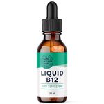 Vimergy Liquid Vitamin B 12 – Trial Size 30 mL Vegan B12 Liquid Vitamin – Supports Brain Energy Nervous System – Naturally Sweet Flavor – No Refined Sugar – Gluten Free Non-GMO Keto/Paleo Friendly