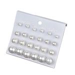 Pearl Earrings for Women 12 Pairs White Faux Pearl Stud Earring Jewelry Accessories for Teen Girls, Metal Pearl