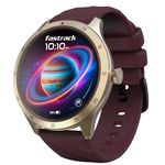 Fastrack Jupitor R2 Smart Watch, 1.38” TFT Display, 240 * 240 Pixel Resolution, SingleSync BT Calling, AI Voice Assistant, 100+ Sports Modes & Smartwatch Faces,Upto 5 Day Battery, IP68 (Wine Red)