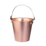 Healeved Copper Ice Bucket Steel Container Steel Ice Bucket Wine Bucket Ice Bucket Ice Holder Beverage Cooler Bucket Drink Containers with Ice Tong for Home Bar KTV Weddings Party Stainless