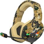 Tatybo Gaming Headset for PS4 PS5 Xbox One Switch PC with Noise Cancelling Mic, Stereo Surround Sound PS4 Headset