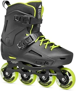 Rollerblade Lightning Men's Urban Inline Skate, Black and Lime