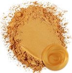 Jhintemetic Mica Powder 50g Golden Pearlescent Effect Colorant Pigment Powder for Epoxy Resin, Tumblers, Slime Bath Bomb, Soap Dye, Slime, Candle, Resin Crafting, Paint, Jewelry, Nail Polish