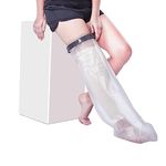 Vissco Cast Cover (From Ankle Upto Thigh), Cast Cover Waterproof For Left & Right Legs, To Protect Bandage Against Water Exposure During Bath/Shower, Protect the Injury - Universal (Grey)