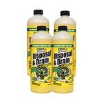 Instant Power 1501 Disposal and Drain Cleaner, Lemon Scent, 4 Liter Case