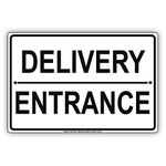 Delivery Entrance Shipping And Receiving Loading Zone Alert Caution Warning Notice Aluminum Metal Tin 8"x12" Sign Plate