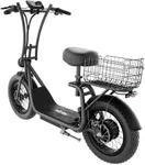 Hiboy Electric Scooter for Adults w/Seat & Rear Basket, 810W Motor, 25MPH, 34mi Range, 16" All-Terrain Tires (Snow/Mud), Dual Disc Brakes, UL2272-3-in-1 Commuter/Shopping/Off-Road E-Scooter