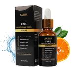 AABHA 30%Vitamin C Face Serum Professional Korean Skincare Product For Women And Men Includes Hyaluronic Acid ,Niacinamide,Vitamin E And Collagen 5 In 1 Formula For Hydration And Glowing Skin,CONTROLS – Aging,Scars,Pores,Pigmentation,Dark Spots (30ml)