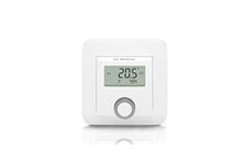 Bosch Smart Home Room Thermostat (2X AAA battery, for radiator thermostats, including humidity indicator - compatible with Google Assistant and Amazon Alexa)