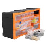 Yellow Tommy 22 Drawers Component Storage Organiser, Tool Box for Electronic, Jewellery, Pharmacy, Medicine, Nuts Screws Bolts, Wall Hanging (L50*B16*H25CM) (YTSB033)