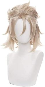 Servelove Character Cosplay Wig For Game Characters Light Gold Long Wig Costume Wigs Unisex Anime Play Halloween Christmas Party