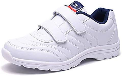 JOMIX Scarpe con Strappo Uomo Comode Ginnastica Tennis Camminata Passeggio Sneakers Senza Lacci U210 (Bianco, 44)
