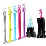 ONEDONE Folding Boot Shaper Boot Stands Height Adjustable Boot Holders Boots Knee High Shoes Clip Support Stand -5Pack