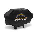 Rico Industries NFL Los Angeles Chargers Deluxe Grill Cover Deluxe Vinyl Grill Cover - 68" Wide/Heavy Duty/Velcro Staps