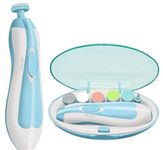 KMJSA Baby Nail Trimmer Electric,Baby Nail Clippers, 6 in 1 Baby Nail File,Nail File Baby Grooming Kit Manicure Set for Toddler or Adults