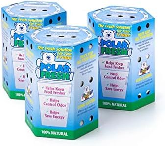Polar Fresh - Refrigerator Odor and Moisture Absorber - Deodorizer - Ethylene Gas Absorber - Produce Preserver - Two Way Humidity Control - Fridge Efficiency Booster - Natural Mineral Filter - 3 Pack