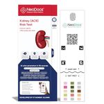 Neodocs Kidney Wellness Urine Test Kit | Instant At-Home | Track 13 Parameters | Sugar (Glucose), Protein, ACR, Kidney, UTI, Ketones, pH, Leukocytes (WBC), Blood, Nitrites (Pack of 1)