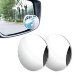 ARVO Blind Spot Mirrors for Cars, 360°Rotatable Convex Rear View Mirror - Pack of 2