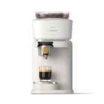 Philips Baristina Espresso Machine - Real espresso, made simple. Compact coffee machine, natural white with ash wood portafilter, 16 bar pump pressure, automatic grinder, Cafe Crema (BAR302/20)