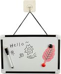 JKG® SMALL A4 WHITEBOARD - Mini Whiteboard And Pen | Dry Wipe Notice Memo Board | Eraser & 2 Magnets - Portable Desk Magnetic Whiteboard Accessories | Magnetic Wall Board For Kids | Kids Whiteboard