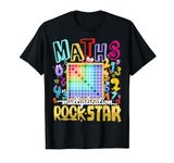 Maths Day Costume Idea For Kids & Numbers Maths Rockstar T-Shirt