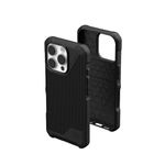 URBAN ARMOR GEAR UAG Designed for iPhone 16 Pro Case 6.3" Metropolis LT - Compatible with MagSafe Charging Rugged Shockproof Anti-Slip Military Grade Protective Cover, Kevlar Black