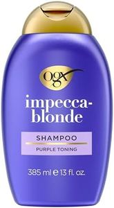 Ogx Blonde Enhance + Purple Toning Shampoo For Blonde Coloured Hair 385mL