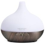 ASAKUKI Essential Oil Diffuser, 2025 Upgrated 300ml Diffuser with 7 LED Lights Multifunctional Ultrasonic Aromatherapy Fragrant Oil Vaporizer Humidifier with Timer, Auto-Off Safety Switch