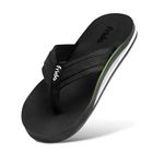 Frido Cloud Comfort Arch Support Slippers for Women & Men | Orthopedic Soft Home Chappal - Unisex Slipper| House Slipper with Anti-Skid Sole for Home Use & Casual (UK-9), Charcoal Black