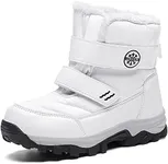 UBFEN Boys Girls Snow Boots Kids Winter Warm Outdoor Slip Resistant Cold Weather High Top Shoes