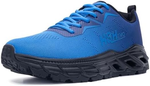 Wide Athletic Sneakers for Mens - FALKON 1.0 Gym Sport Shoes Wide Width for Outdoor with Jet-Holes Sole