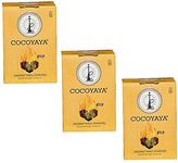 COCOYAYA Pack of 3 Coconut Charcoal for Hookah - 500 Gm (36 Cubs)