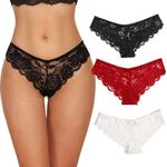 Avidlove Women Lace Paties V-shape Bikini Underwear Low Rise Hipster Ladies Cheeky Undewear