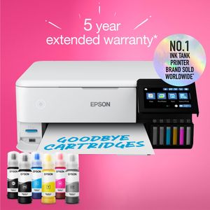 Epson EcoTank ET-8500 Wireless All-in-One Printer – High Capacity Ink