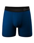 Shinesty Hammock Support Boxer Briefs with Pouch | Underwear for Men Flyless | US XL Dark Blue