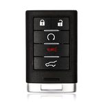 Keylessbest Key Fob Remote Replacement for 2013 2014 2015 Cadillac ATS ELR SRX XTS 5 Buttons 315MHz NBG009768T,Black